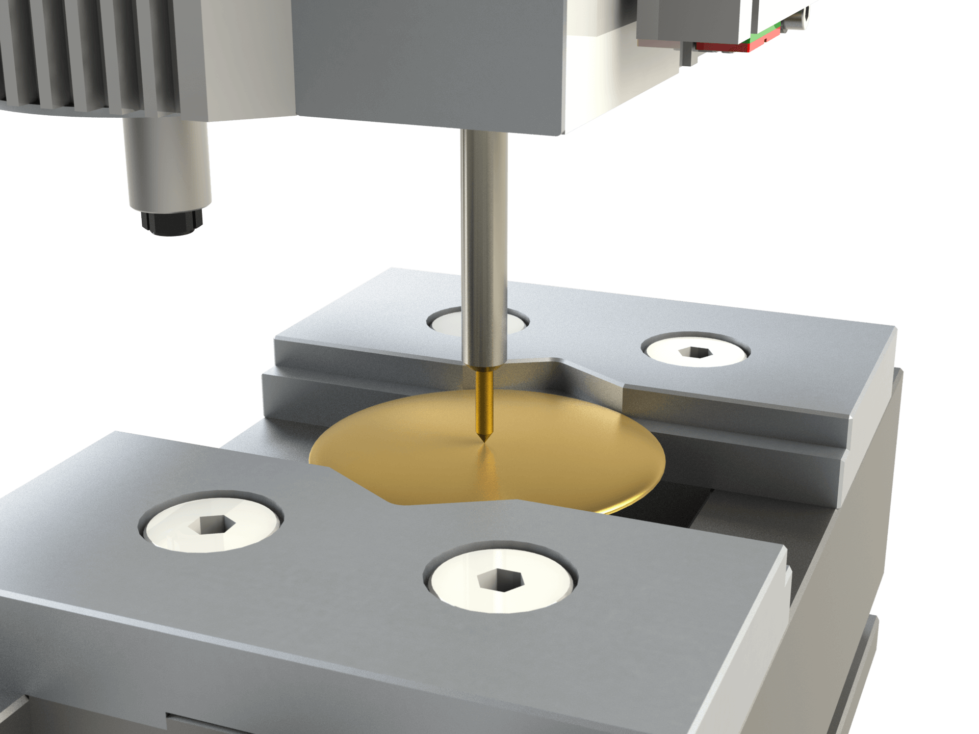 CNC milling machine for jewelry: Measuring system for curved jewelry surfaces for height compensation | Engraving machines: Measuring system for height compensation of curved jewelry surfaces