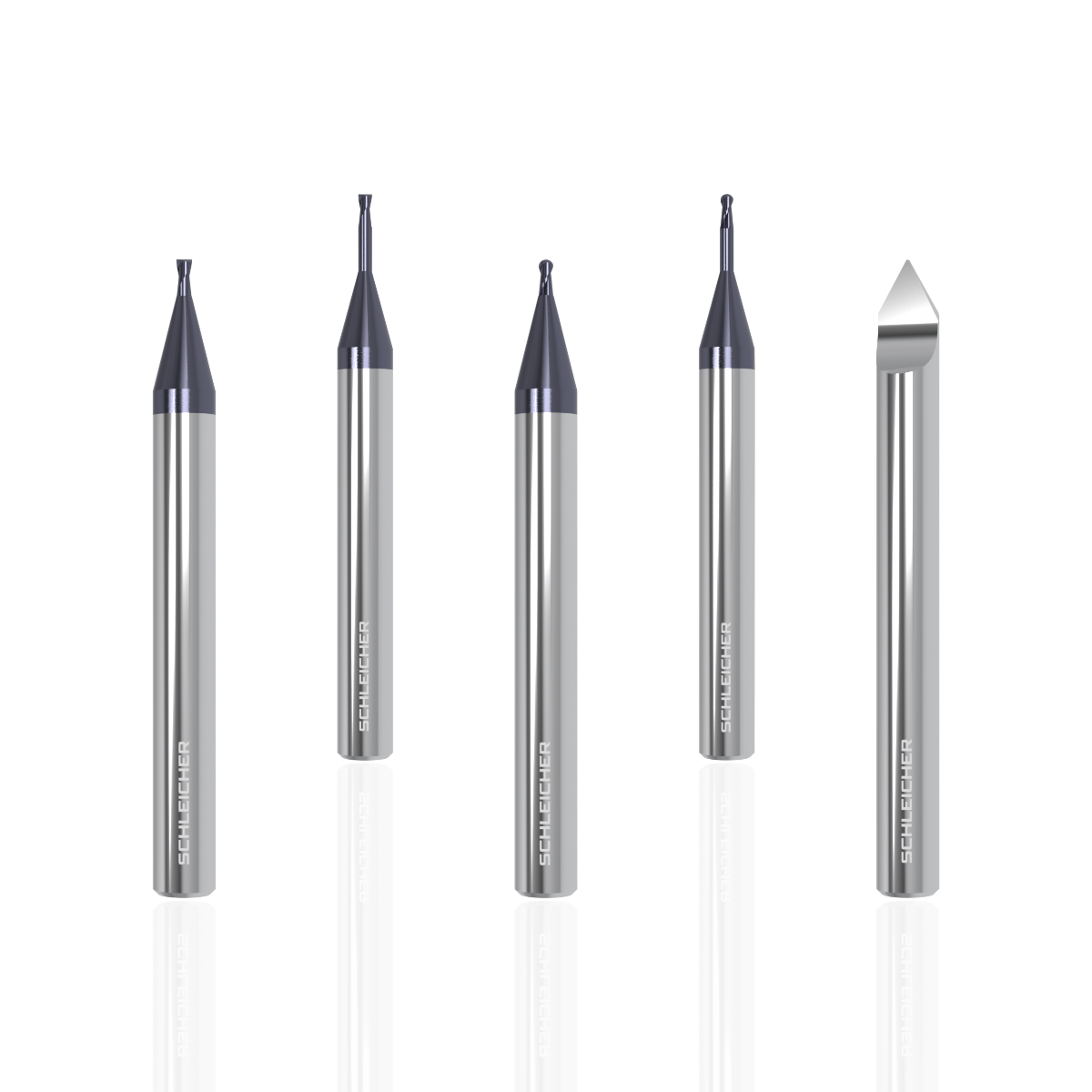 fräswerkzeuge, gravierwerkzeuge, zerspanungswerkzeuge aus vollhartmetall (vhm) und cnc-werkzeuge und micro fräser von schleicher cnc technologie